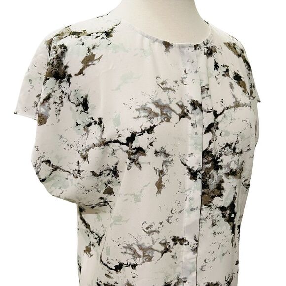 Plus Size Apt 9 Sleeveless Blouse White gray brown black/ green size XXL - Picture 5 of 7